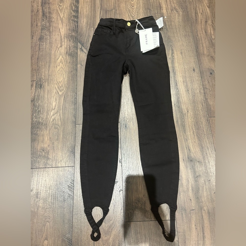 NWT FRAME [$238] ALI HIGH RISE CIGARETTE STIRRUP JEANS - Picture 2 of 6